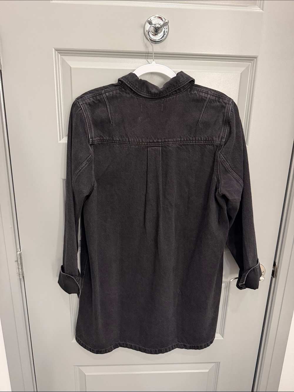 Madewell Denim Popover Mini Shirt Dress - Picture 2 of 3